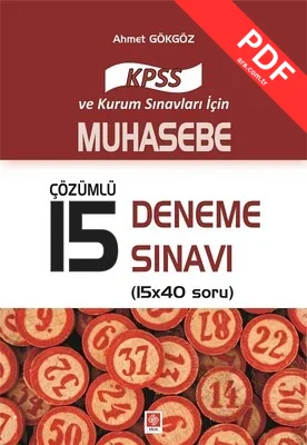 KPSS Muhasebe Çözümlü 15 Deneme Sınavı PDF indir