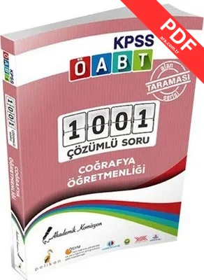 KPSS ÖABT Coğrafya Öğretmenliği PDF indir