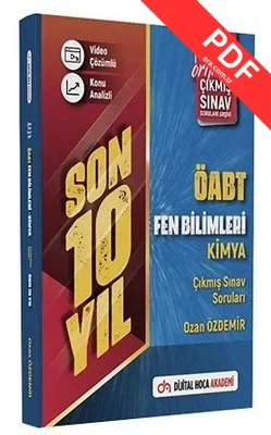 KPSS ÖABT Fen Bilimleri Öğretmenliği Kimya Son 10 Yıl Çıkmış Sorular Video Çözümlü