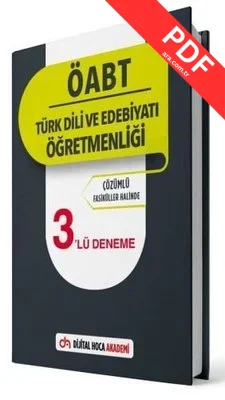 KPSS ÖABT Türk Dili ve Edebiyatı Öğretmenliği Çözümlü 3lü Deneme