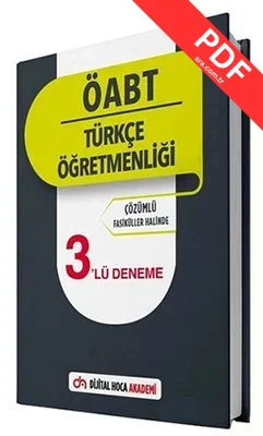 KPSS ÖABT Türkçe Öğretmenliği Çözümlü 3lü Deneme
