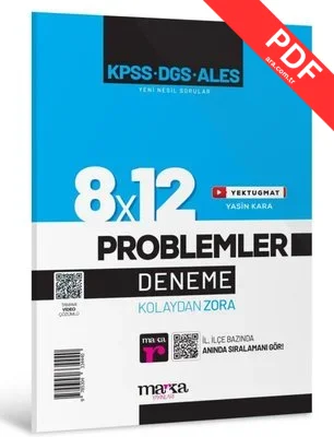 KPSS Problemler 8x12 Deneme PDF indir