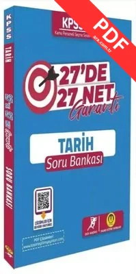 KPSS Tarih 27 de 27 Net Garanti Soru Bankası Video Çözümlü