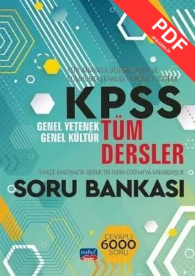KPSS Tüm Dersler Genel Yetenek Genel Kültür Soru Bankası