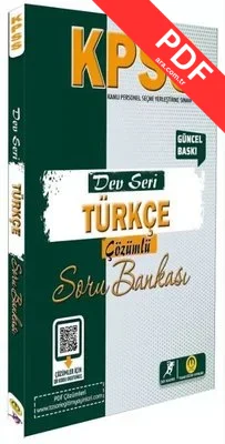 KPSS Türkçe Dev Seri Soru Bankası Çözümlü