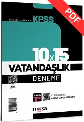 KPSS Vatandaşlık 10x15 Deneme