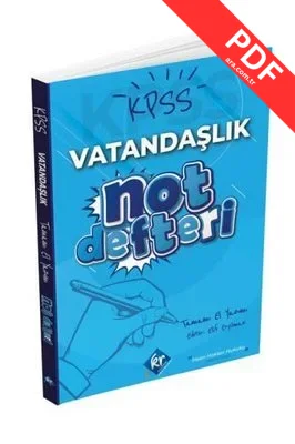 KPSS Vatandaşlık El Yazısı Konu Anlatım Defteri PDF indir