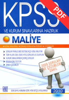 KPSS ve Kurum Sınavlarına Hazırlık Maliye 2010