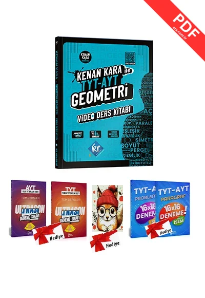 Kr Akademi 2025 TYT AYT Kenan Kara Geometri Video Ders Kitabı 4 Deneme Hediyeli