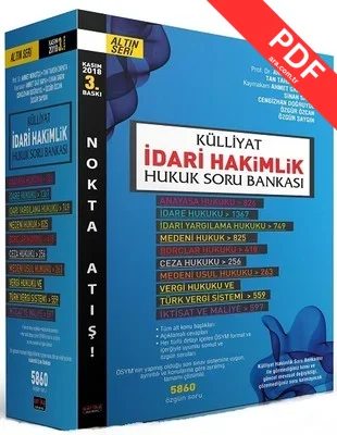 Külliyat İdari Hakimlik Hukuk Soru Bankası 2018 PDF indir