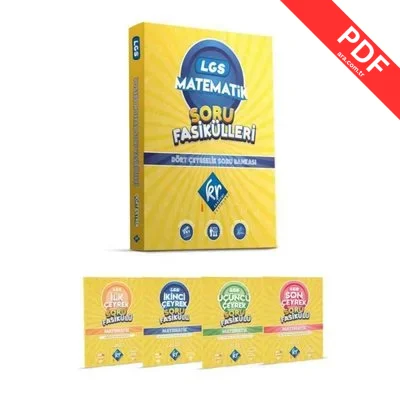 LGS 8. Sınıf Matematik Soru Fasikülleri Dört Çeyreklik Soru Bankası PDF indir