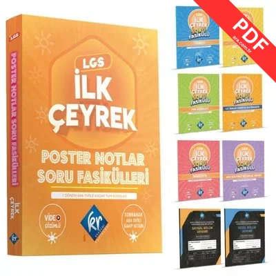 LGS İlk Çeyrek Poster Notlar Soru Fasikülleri PDF indir