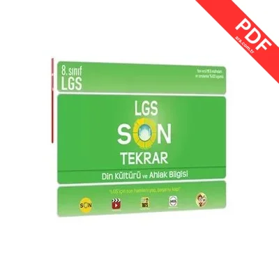 LGS Son Tekrar Din Kültürü ve Ahlak Bilgisi PDF indir