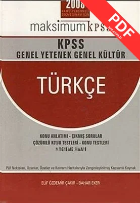 Maksimum KPSS-Genel Yetenek Genel Kültür Türkçe