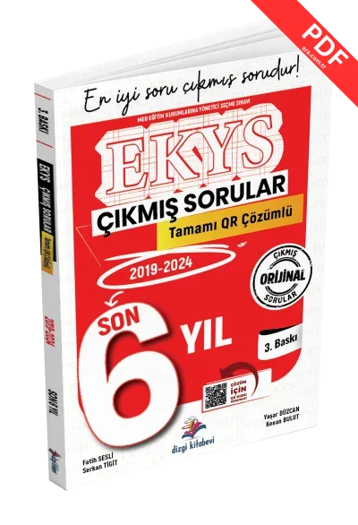 MEB EKYS Son 6 Yıl 2019-20-21-22-23-24 Çıkmış Orijinal Sorular Tamamı Qr Çözümlü