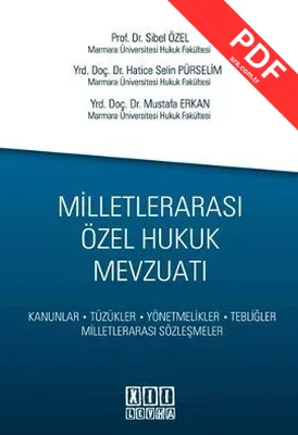 Milletlerarası Özel Hukuk Mevzuatı-Mavi Kapak