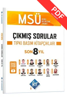 MSÜ Çıkmış Sorular Son 8 Yıl Tıpkı Basım Kitapçıkları