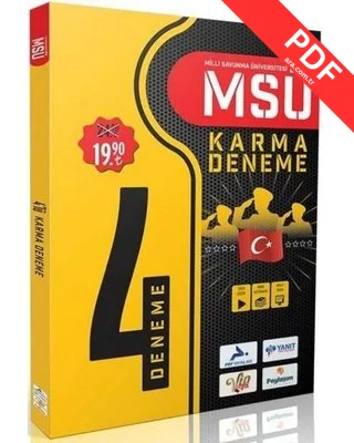 Msü (Milli Sav. Üniv.) Karma 4 Fasikül Deneme