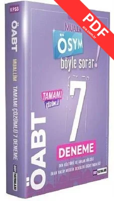 ÖABT Din Kültürü ve Ahlak Bilgisi Muallim ÖSYM Böyle Sorar 7 Deneme Çözümlü