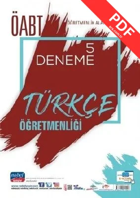 ÖABT Türkçe Öğretmenliği - Öğretmenlik Alan Bilgisi - 5 Deneme PDF indir