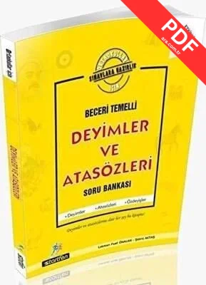 Ortaokul Deyimler ve Atasözleri Soru Bankası PDF indir