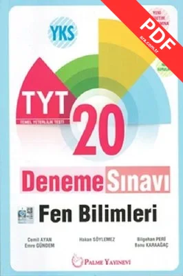 Palme Yks Tyt Fen Bilimleri 20 Deneme Sınavı 2019 PDF indir