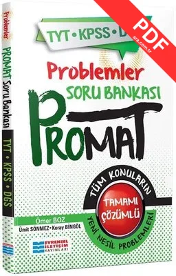 Promat Problemler Soru Bankası-TYT-KPSS-DGS PDF indir