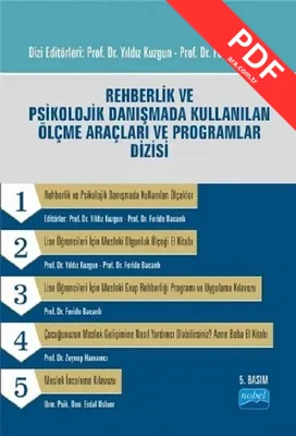 Rehberlik ve Psikolojik Danışmada Kullanılan Ölçme Araçları ve Programlar Dizisi