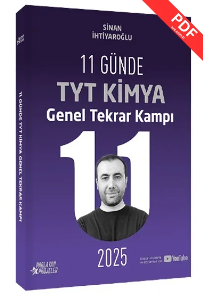 Sinan İhtiyaroğlu 2025 11 Günde TYT Kimya Genel Tekrar Kampı Video Ders Takip Kitabı