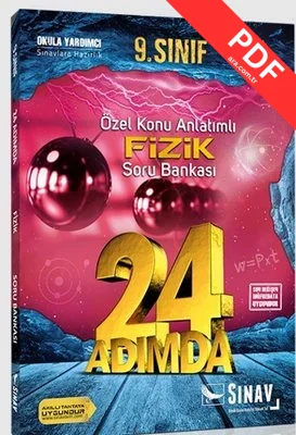 Sınav 9.Sınıf Fizik 24 Adımda Özel Konu Anlatımlı Soru Bankası PDF indir