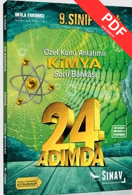 Sınav 9.Sınıf Kimya 24 Adımda Özel Konu Anlatımlı Soru Bankası PDF indir