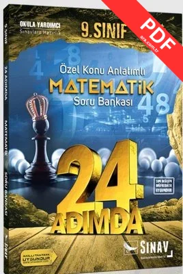 Sınav 9.Sınıf Matematik 24 Adımda Özel Konu Anlatımlı Soru Bankası