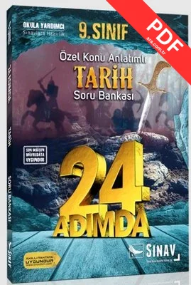 Sınav 9.Sınıf Tarih 24 Adımda Özel Konu Anlatımlı Soru Bankası PDF indir