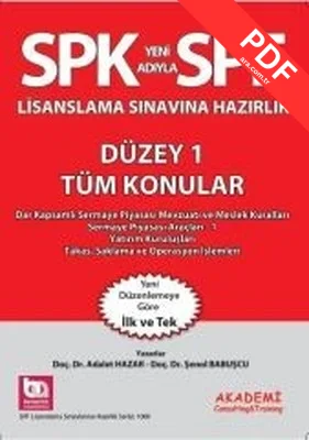 SPK Lisanslama Sınavlarına Hazırlık Düzey 1 Tüm Konular