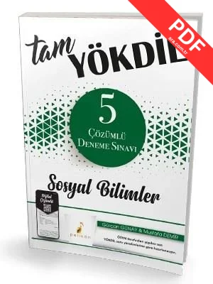 Tam YÖKDİL Sosyal Bilimler 5 Çözümlü Deneme Sınavı PDF indir