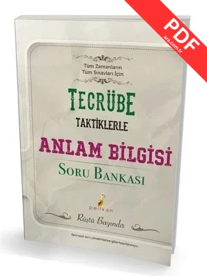 Tecrübe Taktiklerle Anlam Bilgisi Soru Bankası PDF indir