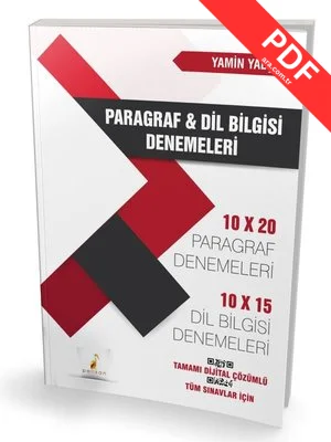 Tüm Sınavlar İçin Paragraf ve Dil Bilgisi Denemeleri - Tamamı Dijital Çözümlü