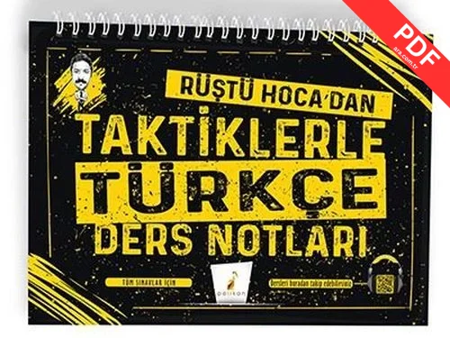 Tüm Sınavlar için Rüştü Hoca'dan Taktiklerle Türkçe Ders Notları PDF indir