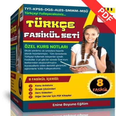 Tüm Sınavlar İçin TÜRKÇE Fasikül Seti  8 Süper Fasikül