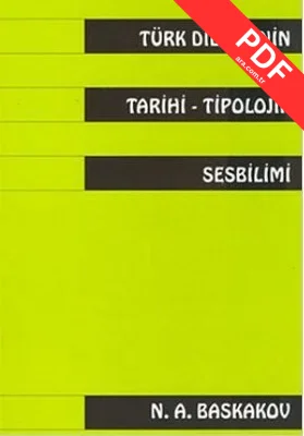 Türk Dillerinin TarihiTipolojik Sesbilimi