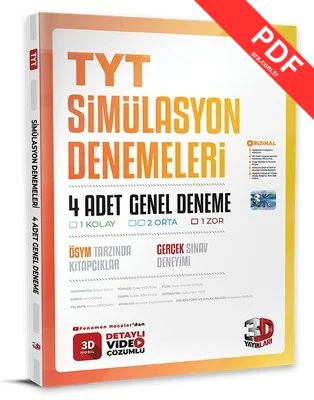 TYT 4'lü Simülasyon Genel Deneme PDF indir