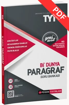 TYT Bi Dünya Paragraf Soru Bankası