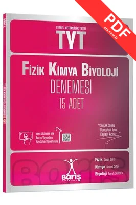 TYT Fizik Kimya Biyoloji FKB Denemesi 15 Adet