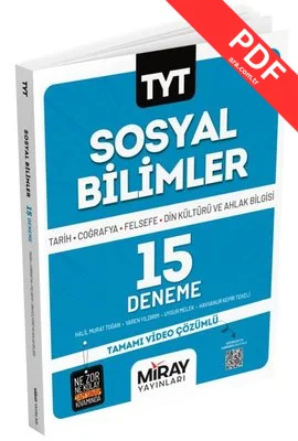 TYT Sosyal Bilimler 15 Deneme PDF indir