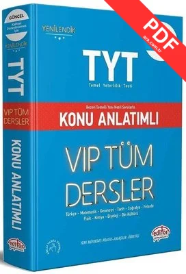 TYT VIP Tüm Dersler Konu Anlatımlı