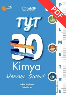 TYT 30 Kimya Deneme Sınavı - Palmetre Serisi