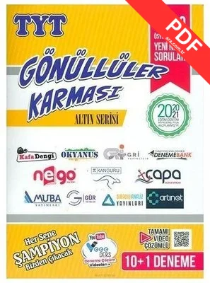 TYT Altın Serisi Gönüllüler Karması Deneme 2021 PDF indir