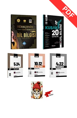 TYT AYT 2025 KR AKADEMİ TÜRKÇENİN MATEMATİĞİ 21 GÜNDE DİL BİLGİSİ VİDEO DERS KİTABI VE MARKA DENEME SETİ