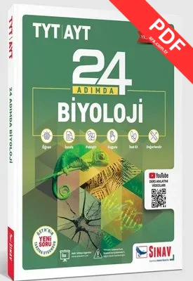 TYT AYT 24 Adımda Biyoloji Konu Anlatımlı Soru Bankası PDF indir