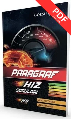 TYT AYT KPSS ALES DGS Paragraf Hız Soruları PDF indir